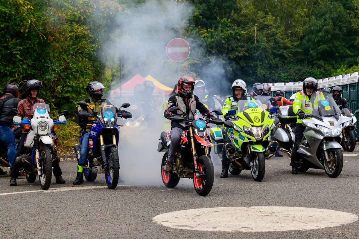 Carl Fogarty MBE gets ready to lead out Bike4Life 2024